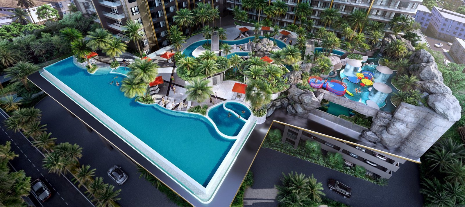 Landscaped Pool Deck