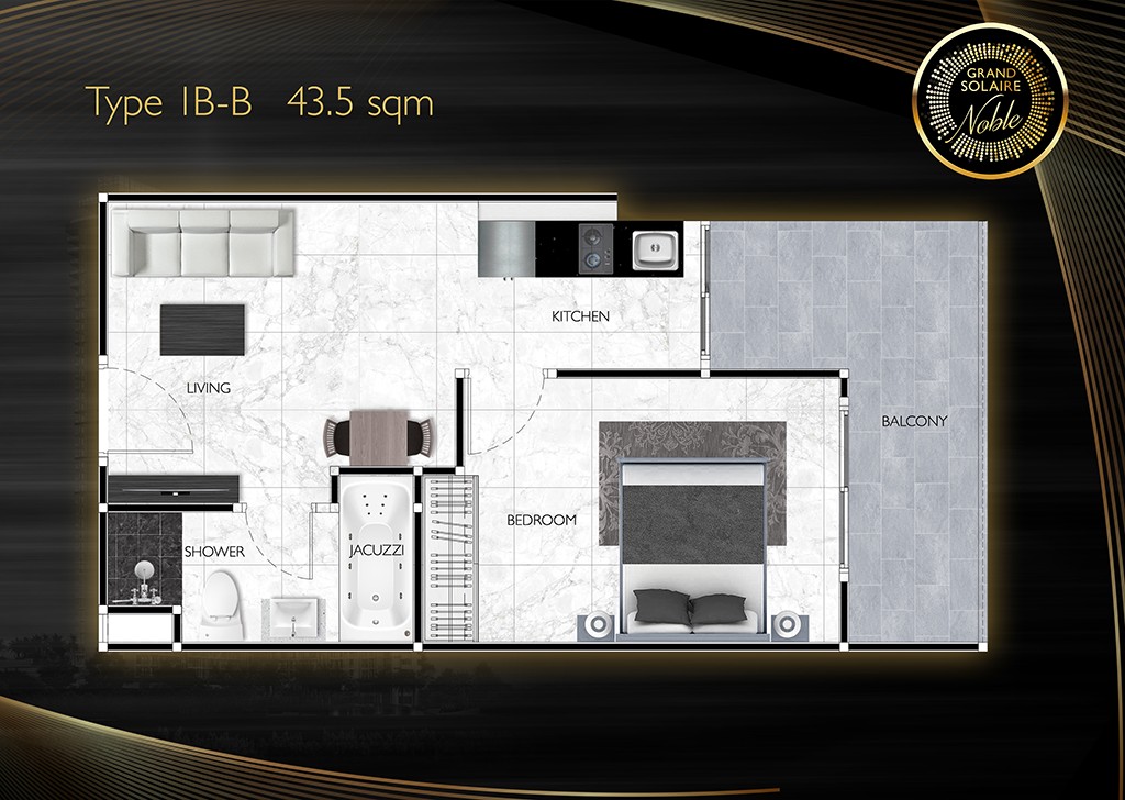 1-Bedroom Plus B